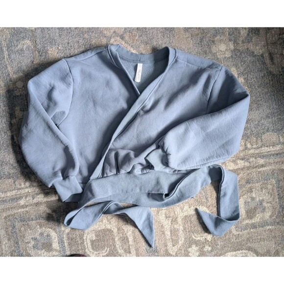 Latched Mama 635 Nesting Sweater Sz L Nursing BreastfeedinG Wrap Tie Front - Picture 2 of 10